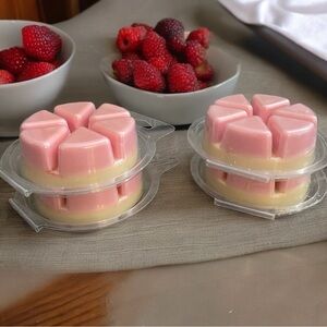 Strong Scent, Strawberry Pie Wax Melt,  Clamshells, Wax Tarts